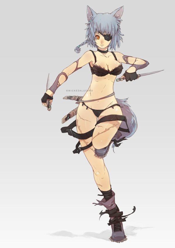  Wolf Girl - Assassin by  wickedAlucard
