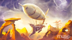 Airship in the Wastes by musegames